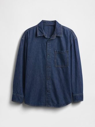 Dětská džínová oversized košile