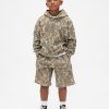Dětská mikina s kapucí VintageSoft Relaxed Camo