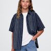 Dětská uvolněná košile Indigo Stripe