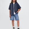 Dětská uvolněná košile Indigo Stripe