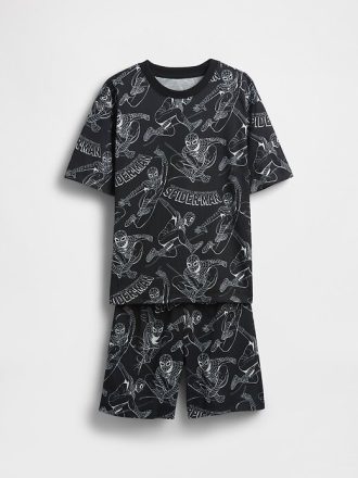 Kids Marvel Spider-Man Recycled PJ Short Set