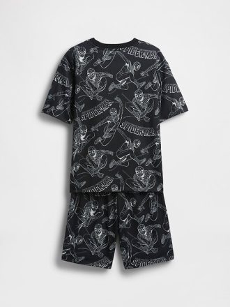 Kids Marvel Spider-Man Recycled PJ Short Set